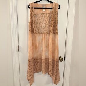 Logo by Lori Goldstein- Boho/ Fairycore Patchwork Duster- (large)